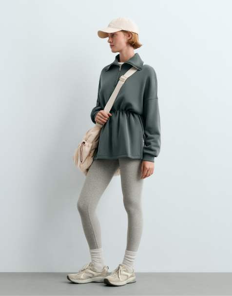 OYSHO High-neck jacket with modal in ocean - view 1