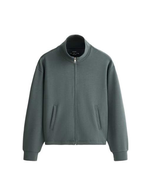 OYSHO High-neck jacket with modal in ocean, 6 of 6