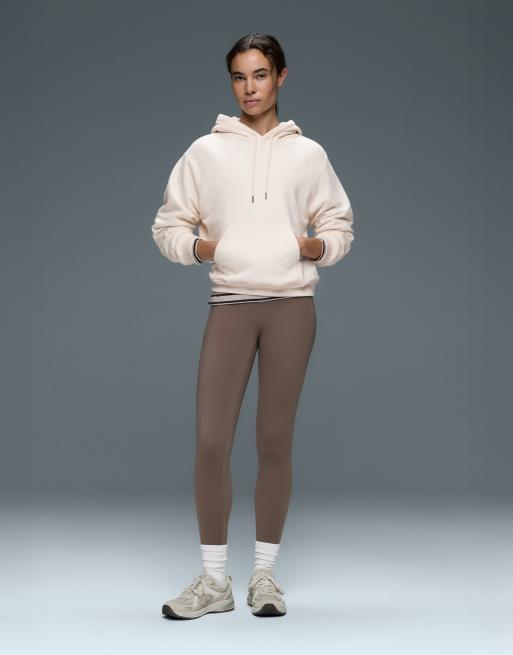 OYSHO High-rise compressive ankle-length leggings with pocket in incense, 2 of 4