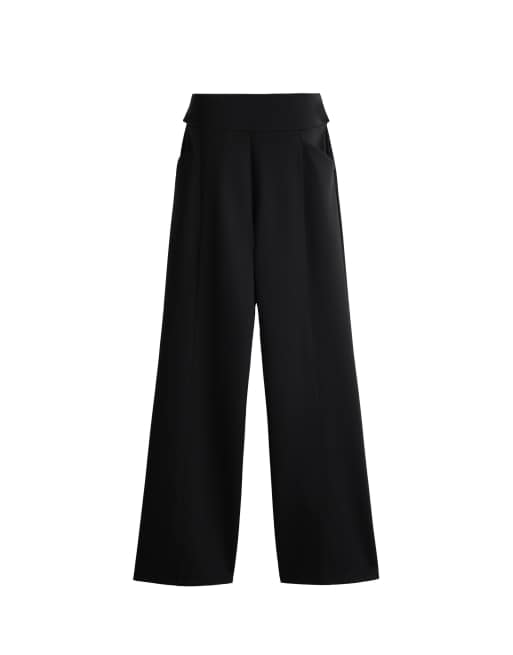 OYSHO High-Rise Wide-Leg-Hose in Schwarz, 4 von 4