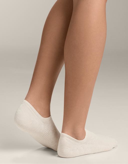 OYSHO – Hochgeschnittene Sport-Füßlinge aus Baumwollmix in meliertem Hellbraun, 3er-Pack, 3 von 4