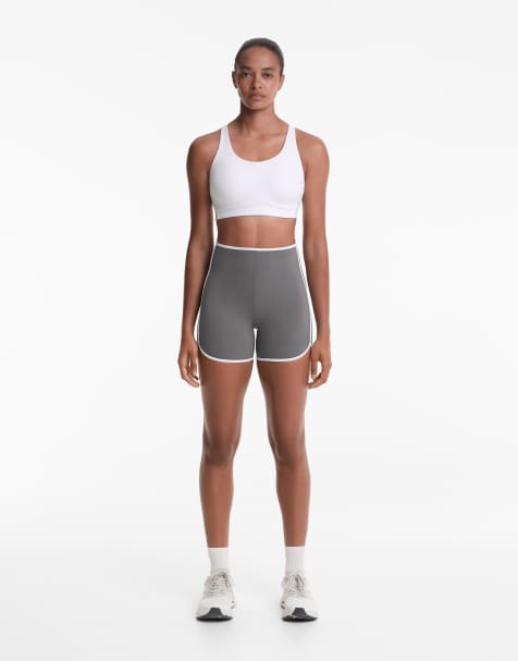 Oysho - Hot pants a compressione a vita alta rétro verde smeraldo da 10 cm - view 1