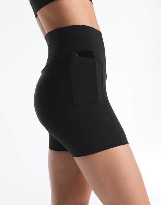 Oysho - Hot pants modellanti a vita alta neri da 10 cm con tasca, 2 di 7