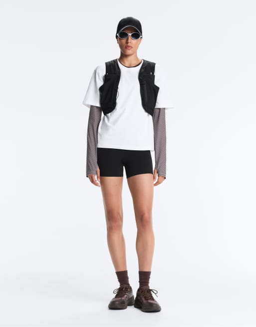 Oysho - Hot pants modellanti a vita alta neri da 10 cm con tasca, 5 di 7