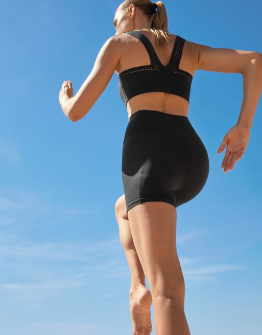 Oysho - Hot pants modellanti a vita alta neri da 10 cm con tasca, 7 di 7
