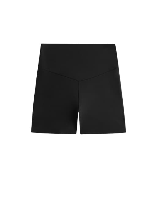 Oysho – Hotpants aus Comfortlux in Schwarz mit hohem Bund, 10 cm, 7 von 7