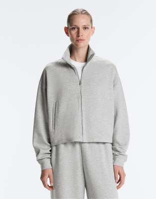 OYSHO - Jacke aus Pikee in meliertem Grau