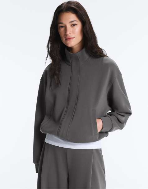 OYSHO – Jacke in Grau aus Pikee mit Baumwolle - view 1