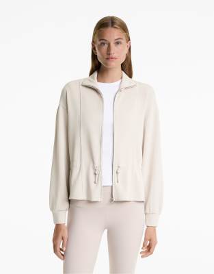 OYSHO - Jacke in Hellrosa mit weichem Modal