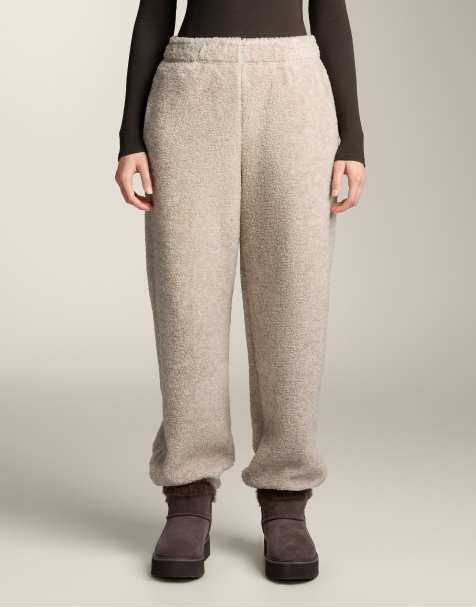 OYSHO - Joggers leggeri in montone sintetico grigi - view 1