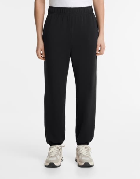 OYSHO Joggers with modal in black