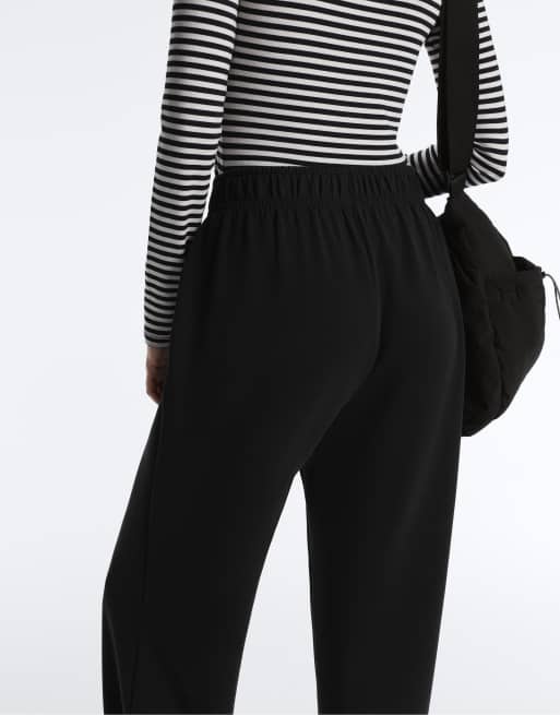 OYSHO Joggers with modal in black, 3 of 4