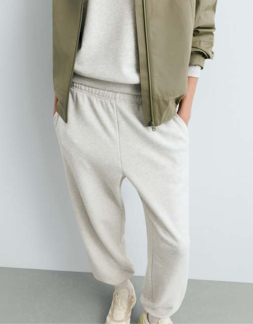 OYSHO – Jogginghose aus Baumwolle in Blassgrau, 3 von 6