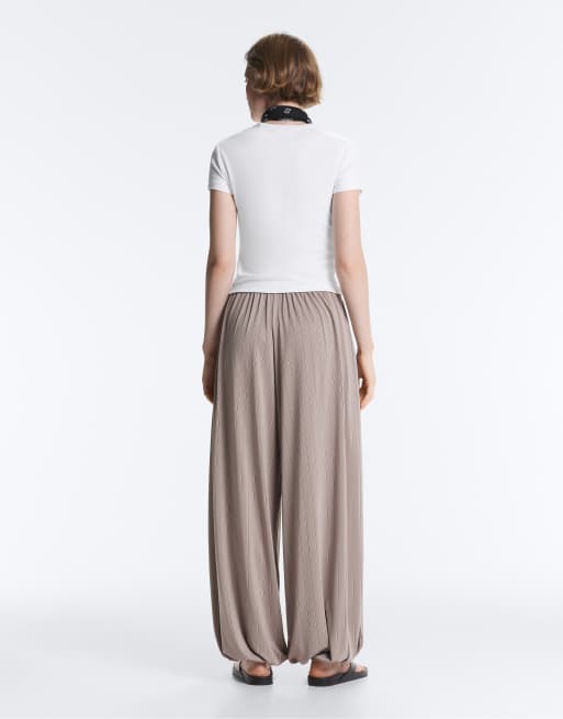 OYSHO – Jogginghose aus Modal-Mix in Grau mit Nadelstreifen, 4 von 4