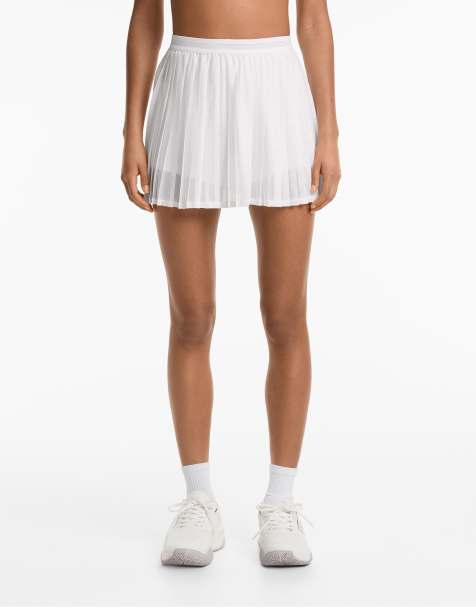 Oysho - Jupe effet compression en tulle - Blanc - view 1