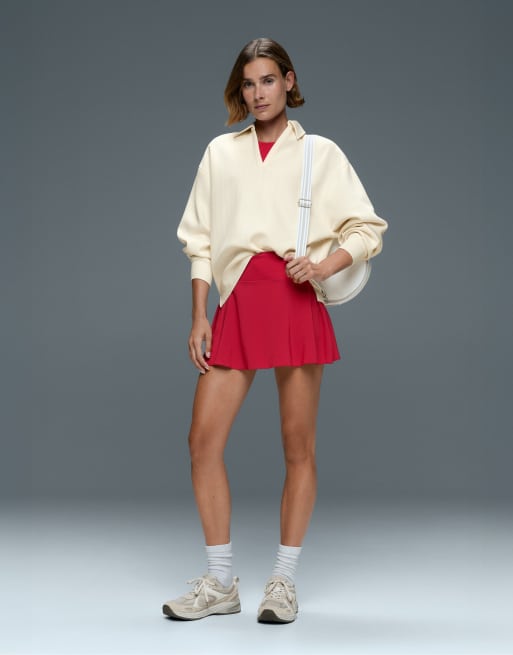 OYSHO - Jupe effet de compression - Rouge, 2 de 7