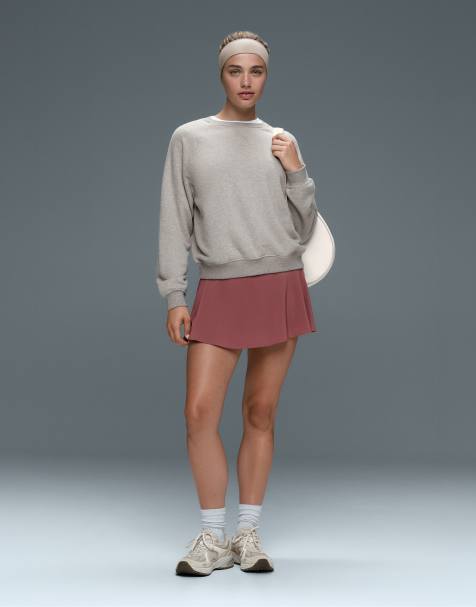 OYSHO jupe taille haute compressive bordeaux - view 1