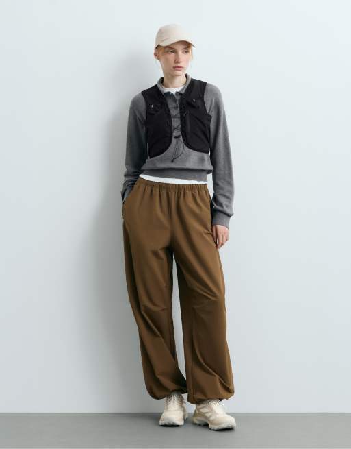 OYSHO Knit polo jumper in grey, 2 of 6