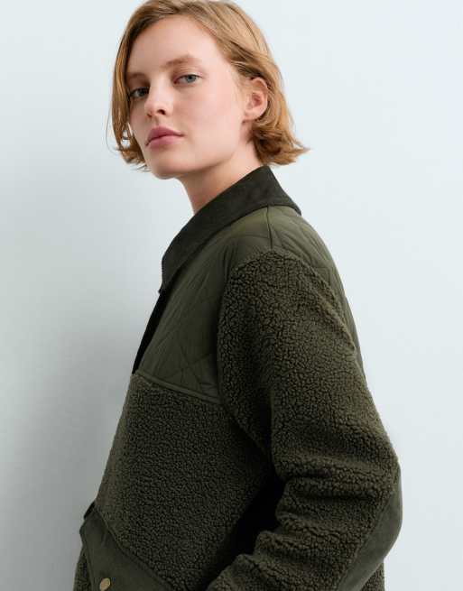 OYSHO kombinierte Jacke in Khaki, 3 von 5
