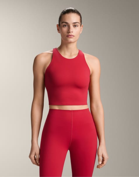 OYSHO – Kompressions-Tanktop in Rot - view 1