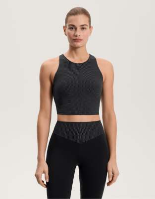 OYSHO - Kompressions-Tanktop in Schwarz mit Streifen