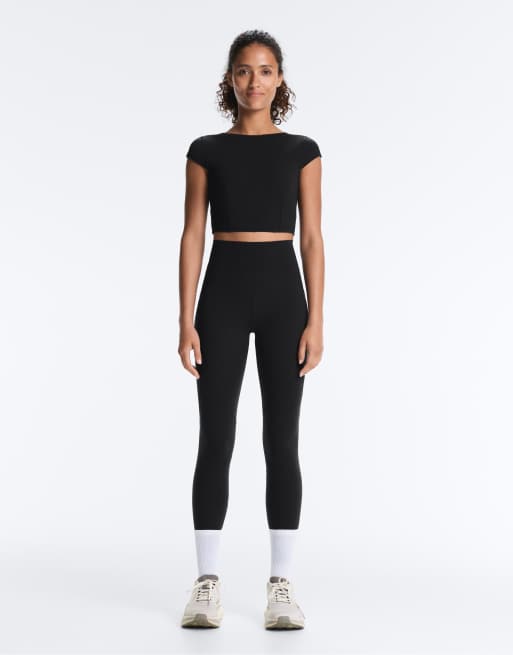 Oysho – Kompressions-Tanktop in Schwarz mit Ziernaht, 2 von 4