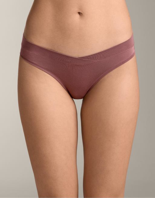 OYSHO – Krämvita brazilian-trosor med v-front i modalmix, 3-pack, 2 av 4