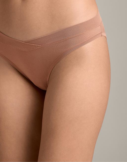 OYSHO – Krämvita brazilian-trosor med v-front i modalmix, 3-pack, 3 av 4