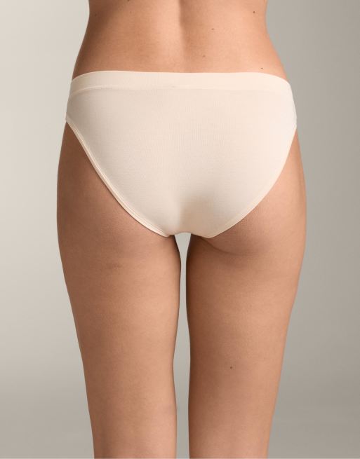 OYSHO – Krämvita brazilian-trosor med v-front i modalmix, 3-pack, 4 av 4