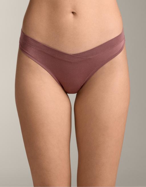 OYSHO – Krämvita, klassiska trosor med v-front i modalmix, 3-pack, 3 av 4