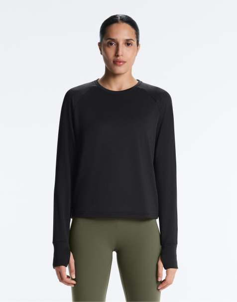 OYSHO – Langärmliges Funktions-T-Shirt in Schwarz - view 1