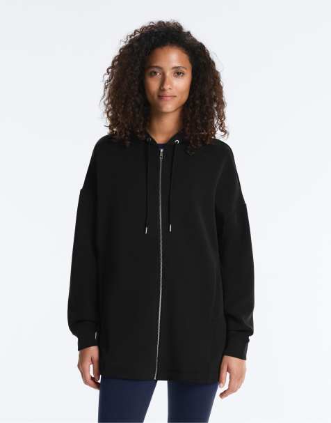 Oysho – Lange, weiche Jacke aus Modal in Schwarz - view 1