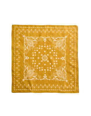 OYSHO - Lauf-Bandana in Senfgelb mit Print