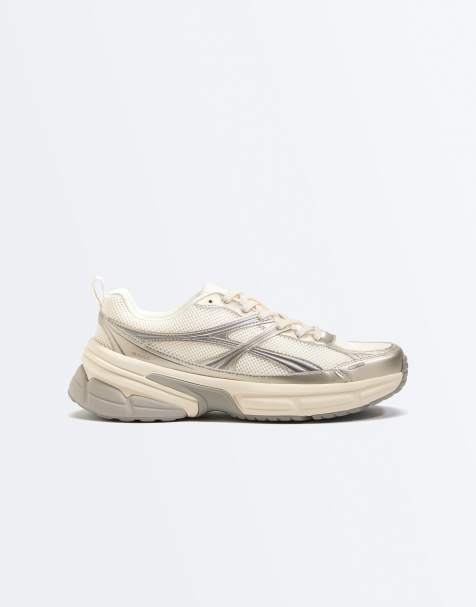 OYSHO – Lauf-Sneaker in Ecru - view 1
