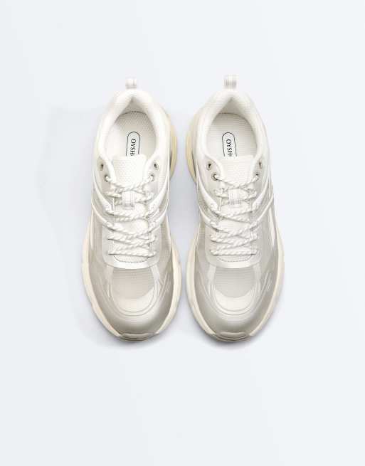 Oysho – Lauf-Sneaker in Weiß, 3 von 5