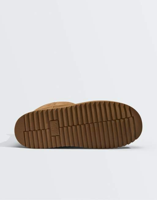 OYSHO Leather ankle boots in brown, 5 of 7