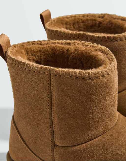 OYSHO Leather ankle boots in brown, 6 of 7