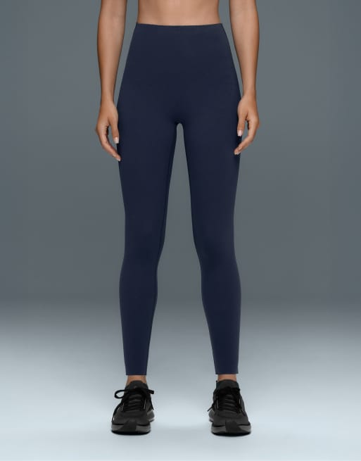 OYSHO legging ankle-length taille haute à maintien renforcé, bleu marine, 2 de 6