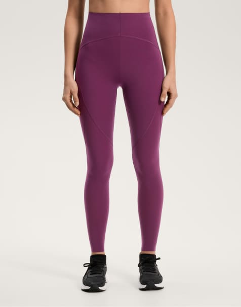 Oysho - Legging basique longueur chevilles avec effet de compression - Prune foncé - view 1