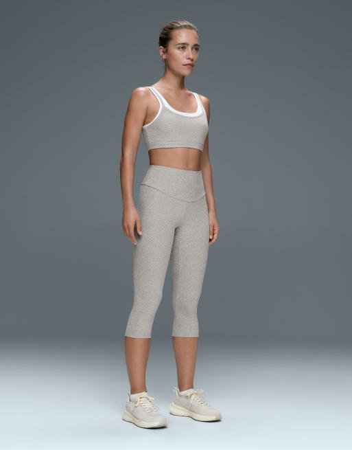 OYSHO legging capri Comfortlux taille haute 40 cm chiné gris, 2 de 7