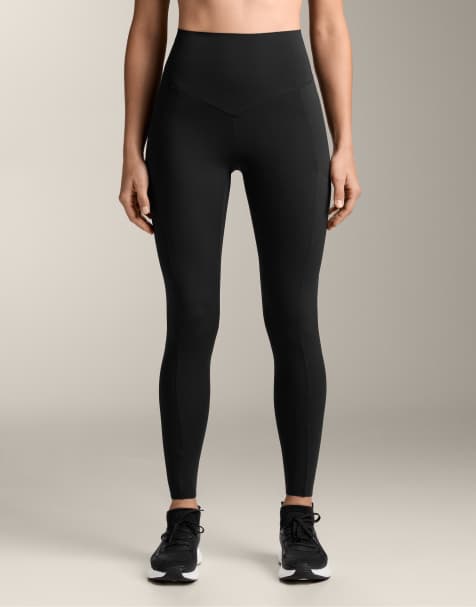 Oysho - Legging compressif 65 cm longueur cheville à taille haute avec poche - Noir nuit - view 1