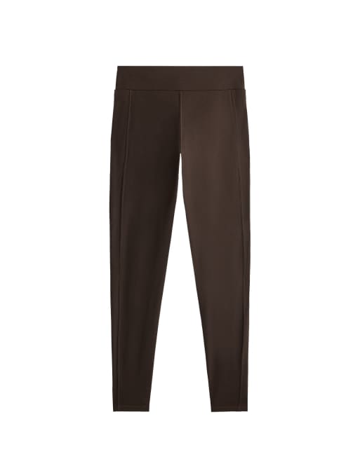 OYSHO legging longueur cheville marron foncé, 6 de 6
