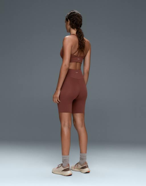 OYSHO legging short Comfortlux taille haute 20 cm marron, 5 de 7