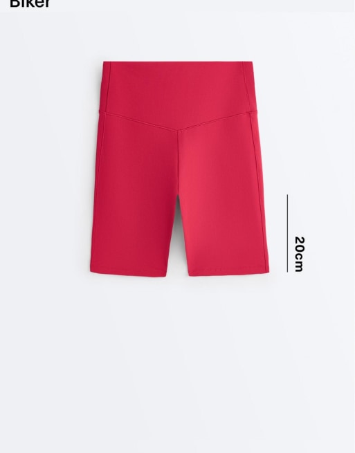 OYSHO legging short Evermove 20 cm rouge, 6 de 7