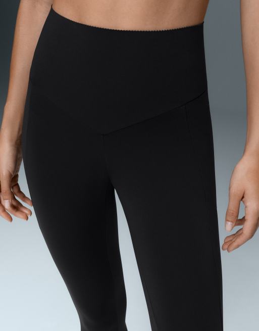 OYSHO - Leggings a compressione alla caviglia a vita alta da 65 cm nero mezzanotte con tasca, 6 di 7