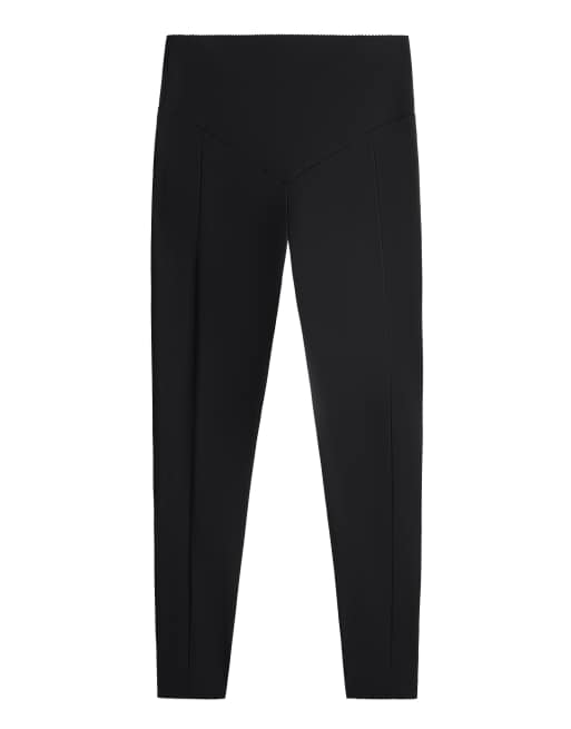 OYSHO - Leggings a compressione alla caviglia a vita alta da 65 cm nero mezzanotte con tasca, 7 di 7