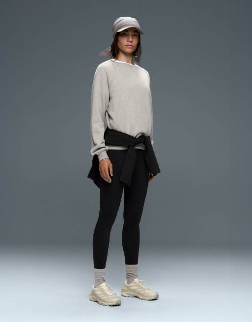 Oysho - Leggings alla caviglia basic a compressione neri, 5 di 7