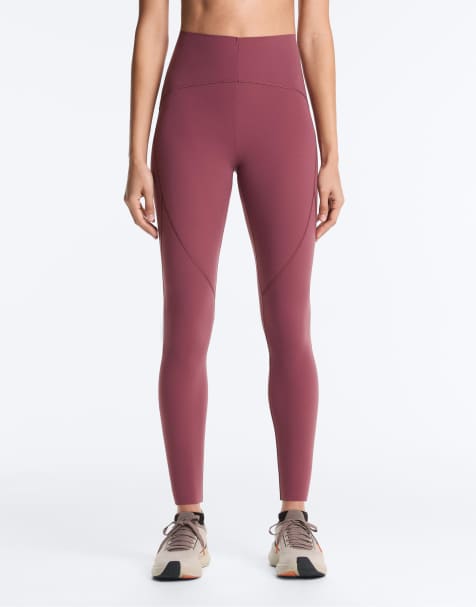 OYSHO - Leggings alla caviglia basic a compressione rosa scuro - view 1