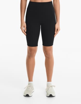 Oysho - Leggings aus Comfortlux in Schwarz mit hohem Bund, 25 cm