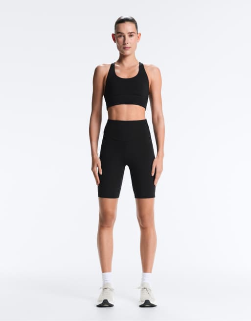 Oysho – Leggings aus Comfortlux in Schwarz mit hohem Bund, 25 cm, 2 von 4